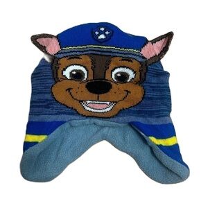 Paw Patrol Chase Knit Hat Cap Beanie Blue Dog Pup Baby Toddler